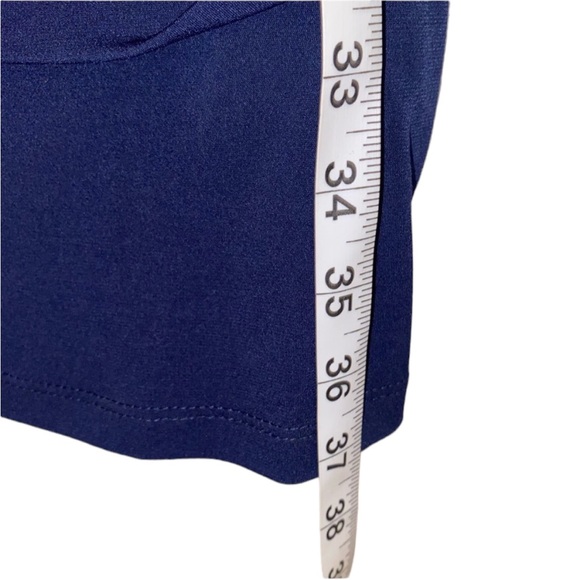 Navy Blue City Triangles Semi Formal Dress Size Medium Large Rhinestone Detail! - Picture 3 of 5